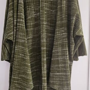 LuLaRoe Green Cape Jacket with Flowing Silhouette